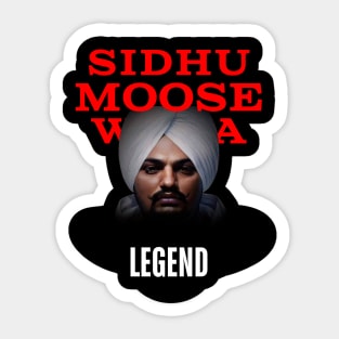 SIDHU MOOSEWALA - INDIAN SINGER RAPPER Sticker